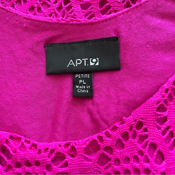 A-Line Dress Bright Fuchsia Pink Summer Tank Dress - Apt 9 - A Line Style - Picture 4 of 9